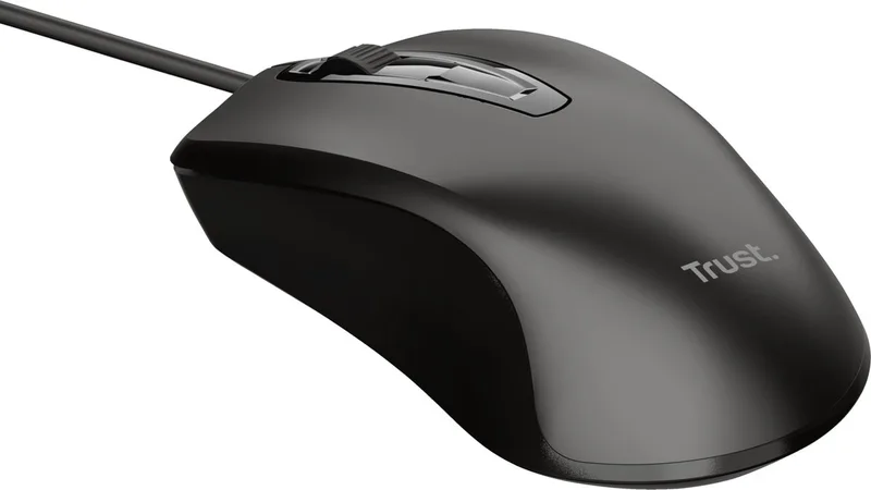 Optische Muis - Bedraad - 1200 DPI van Trust, Zwart – cover