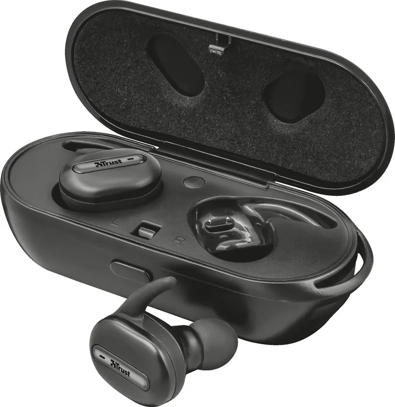 UR DUET2 TRUE WIRELESS EARBUDS by Trust, Black – cover