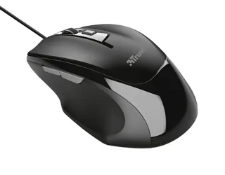 Voca Muis - Bedrade Optische Muis - USB - Ergonomisch - 4 DPI-standen by Trust, Black – cover 2 of 2