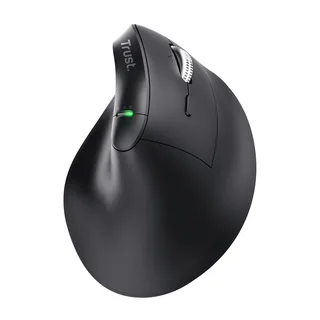 Vyran - Ergonomische Muis - Draadloos - Verticaal - Hyperscrollwiel - Multi-device by Trust, Black – cover 2 of 2