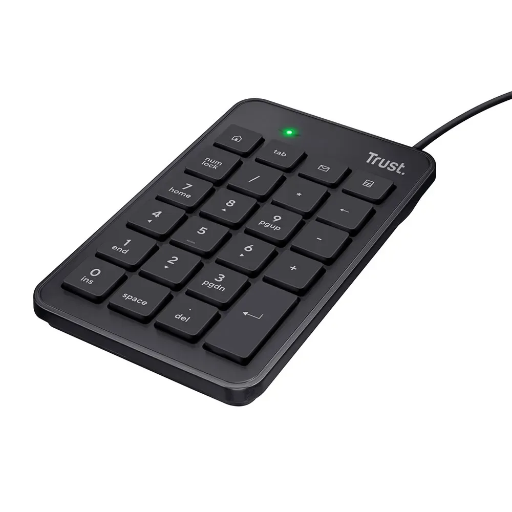 Xalas Taltastatur USB Sort fra Trust, ES – cover