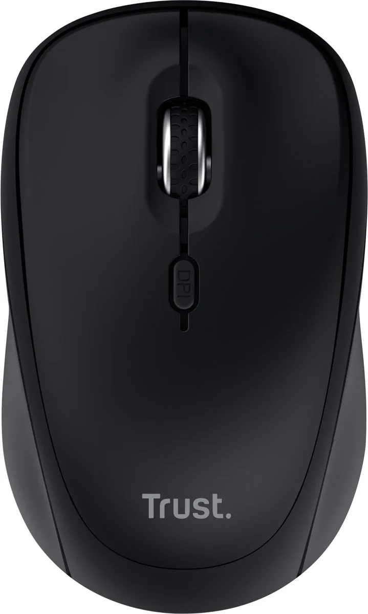 Yvi+ - Draadloze Muis - Bluetooth & USB-ontvanger - Multi-device - Stille Knoppen - Compact de Trust, Noir – jaquette