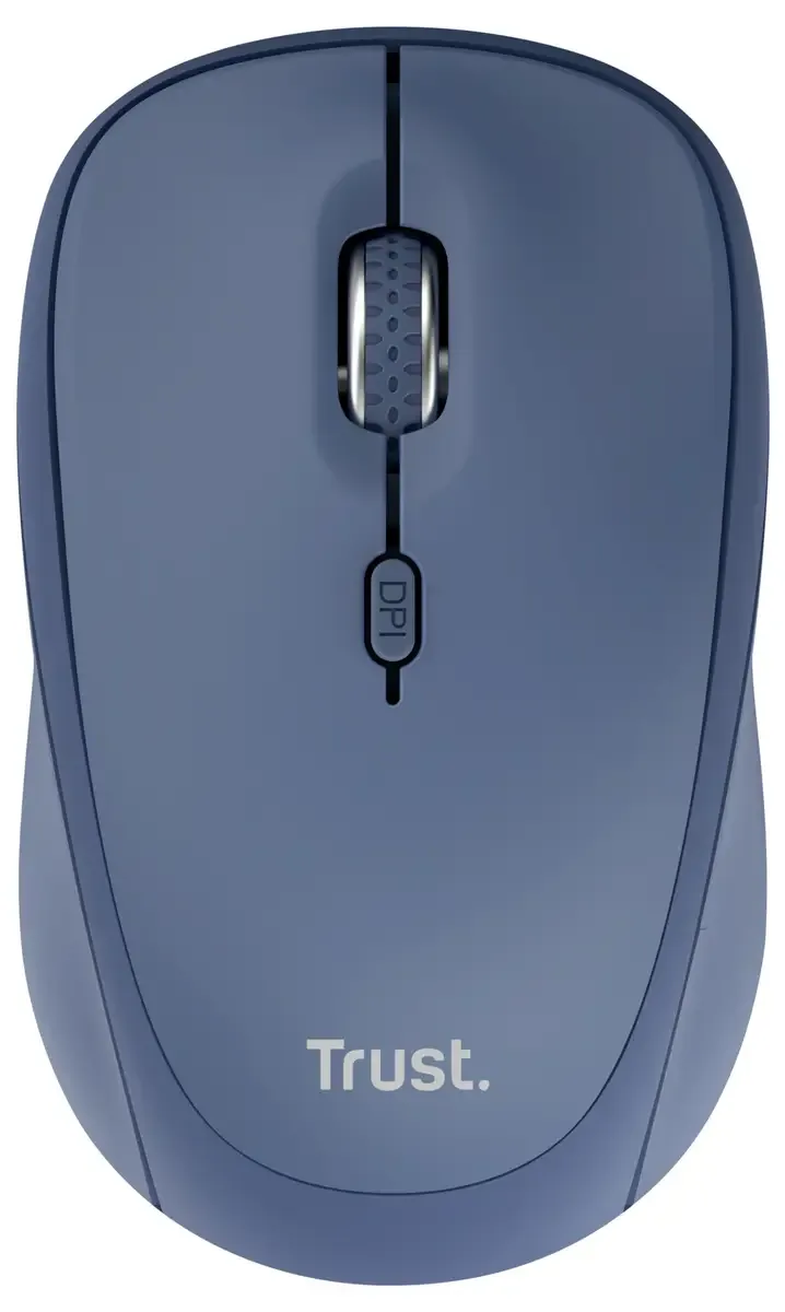 Yvi+ - Draadloze Muis - Bluetooth & USB-ontvanger - Multi-device - Stille Knoppen - Compact van Trust, Blauw – cover 3 van 3