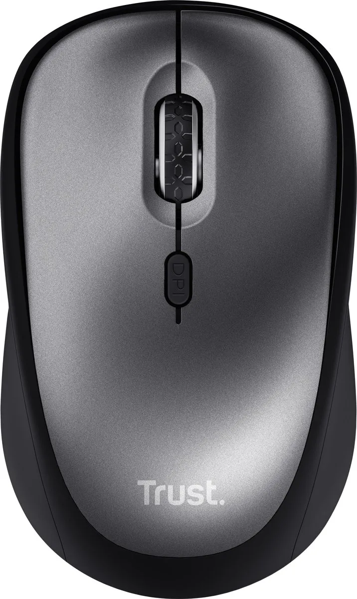 Yvi+ - Draadloze Muis - Stille Knoppen - Compact - 1600 DPI de Trust, Noir – jaquette 1 sur 2