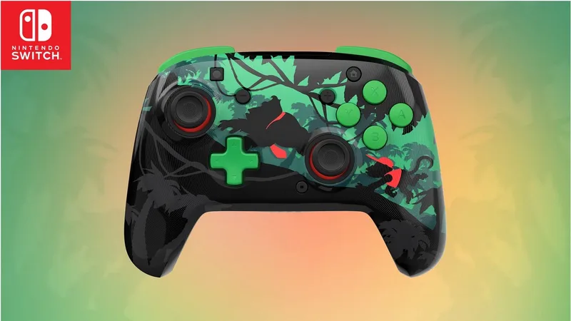 Rematch Advanced - Bedrade/Draadloze Controller - Nintendo Switch/Nintendo Switch 2 - Donkey Kong van Turtle Beach, Zwart, Groen – cover