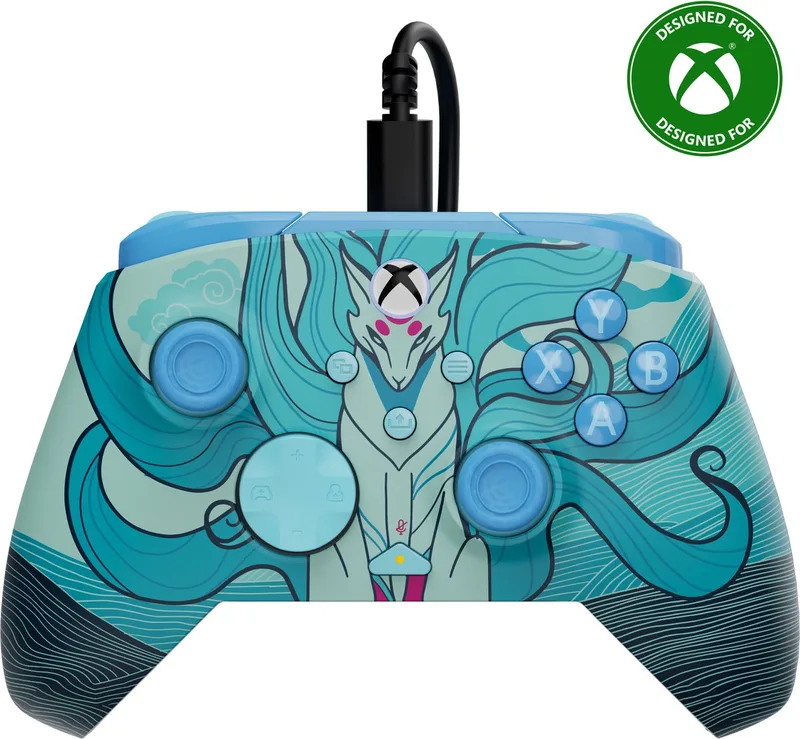 Rematch Advanced Wired - Controller - USB - PC, Xbox One, Xbox Series X | S van Turtle Beach, Blue Kitsune – cover