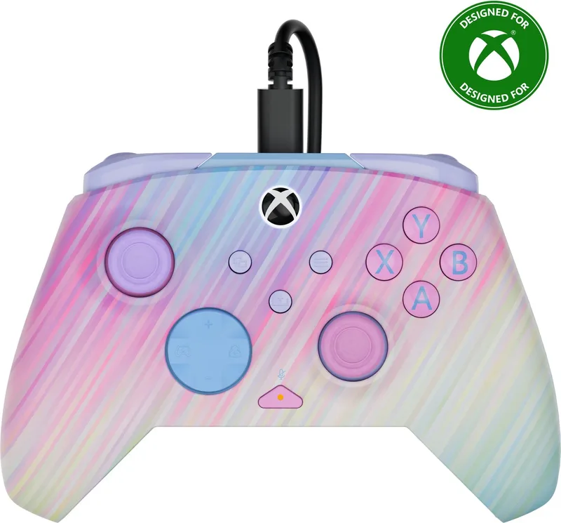 Rematch Advanced Wired - Controller - USB - PC, Xbox One, Xbox Series X | S van Turtle Beach, Cotton Candy – cover