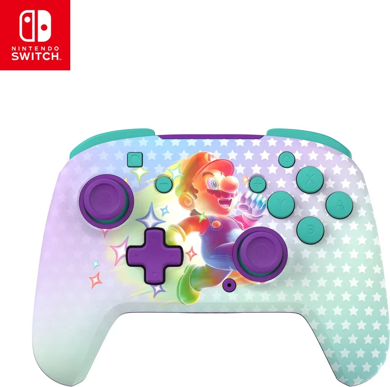 Rematch Glow In The Dark - Draadloze Controller - Nintendo Switch & Nintendo Switch 2 by Turtle Beach, Invincible Mario – cover