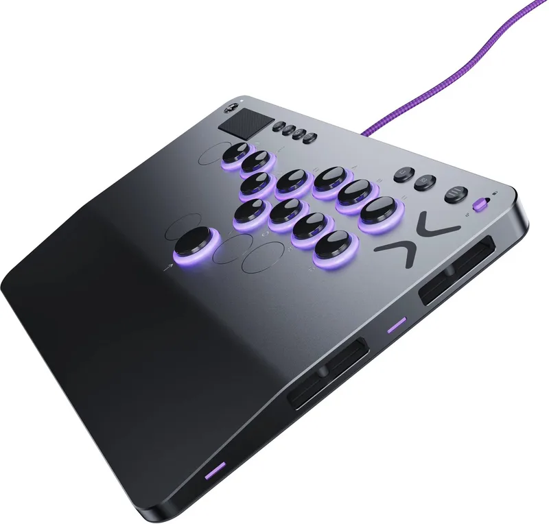 Victrix Pro KO Leverless Esports Fight Stick alle knoppen, PS5 - PlayStation, PS4, Windows-PC, toernooicontroller arcade, 16 Cherry-schakelaars, slank, RGB-verlichting, USB-C-kabel by Turtle Beach, Grey – cover