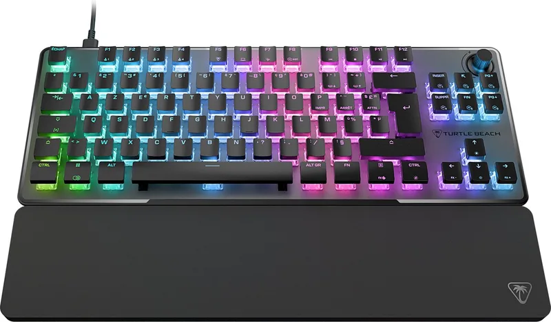 Vulcan II TKL Pro - magnetisch-mechanisch RGB-gamingtoetsenbord de Turtle Beach, Noir, FR – jaquette