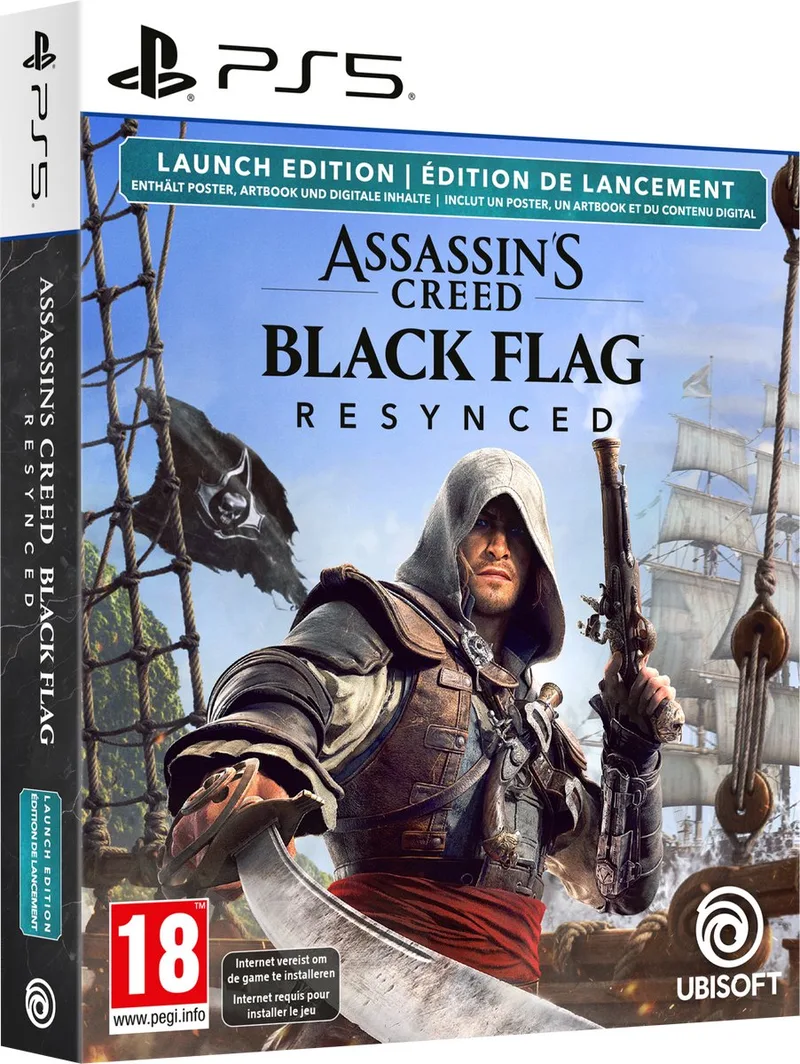 Assassin's Creed: Black Flag Resynced - Launch Edition by Ubisoft, PS5 – cover