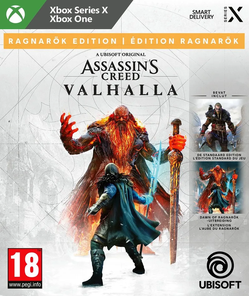 Assassin’s Creed: Valhalla - Ragnarök Edition, Xbox Series X, Fysieke media by Ubisoft, Xbox Series X | S – cover