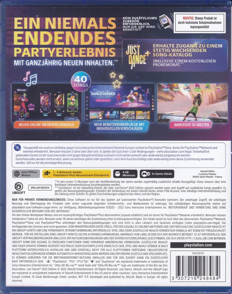 Just Dance 2023 Edition Code In Box DE de Ubisoft, PS5 – jaquette