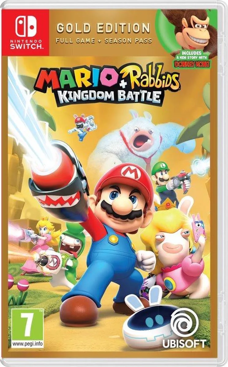 Mario + Rabbids Kingdom Battle - Gold Edition van Ubisoft, Nintendo Switch – cover