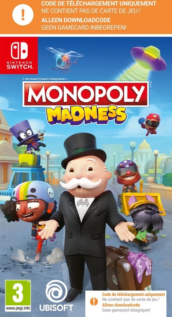 Monopoly Madness - Switch - Code in box van Ubisoft, Nintendo Switch – cover