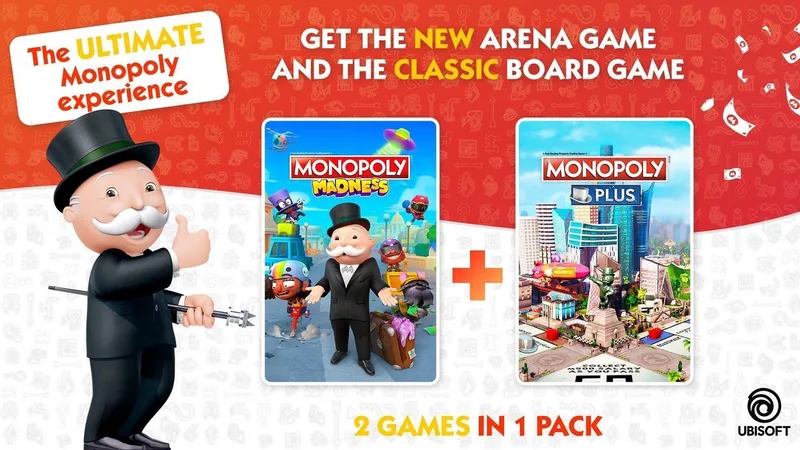 Monopoly Plus & Monopoly Madness Bundle de Ubisoft, Nintendo Switch – jaquette