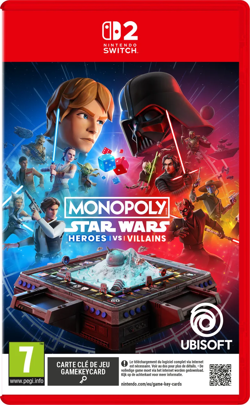 Monopoly: Star Wars Heroes vs Villains van Ubisoft, Nintendo Switch 2 – cover