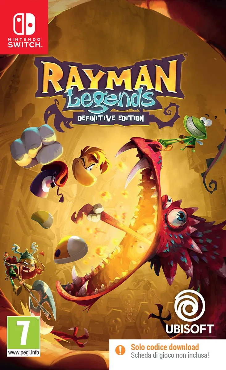 Rayman Legends: Definitive Edition Definitief Duits, Nederlands, Engels, Spaans, Frans, Italiaans, Portugees, Russisch van Ubisoft, Nintendo Switch – cover