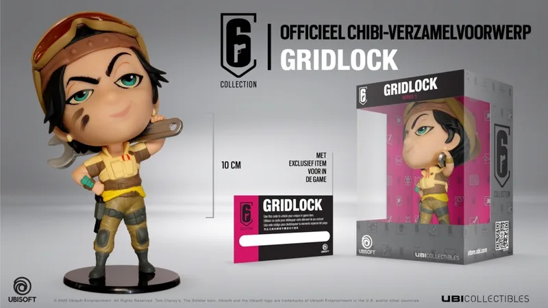 Six Collection Chibi Vinyl Figure - Gridlock van Ubisoft – cover