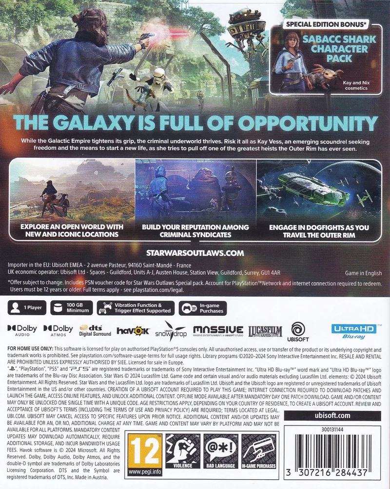 Star Wars Outlaws - Special Edition by Ubisoft, PS5 – cover
