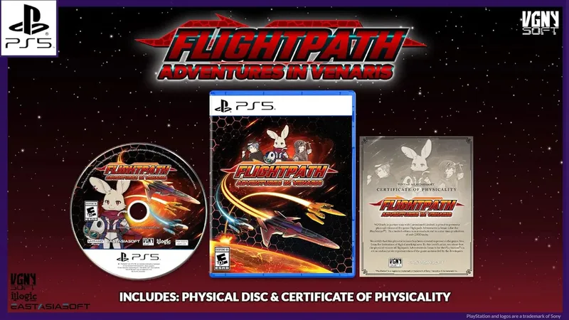 Flightpath: Adventures in Venaris de VGNY Soft, PS5 – jaquette