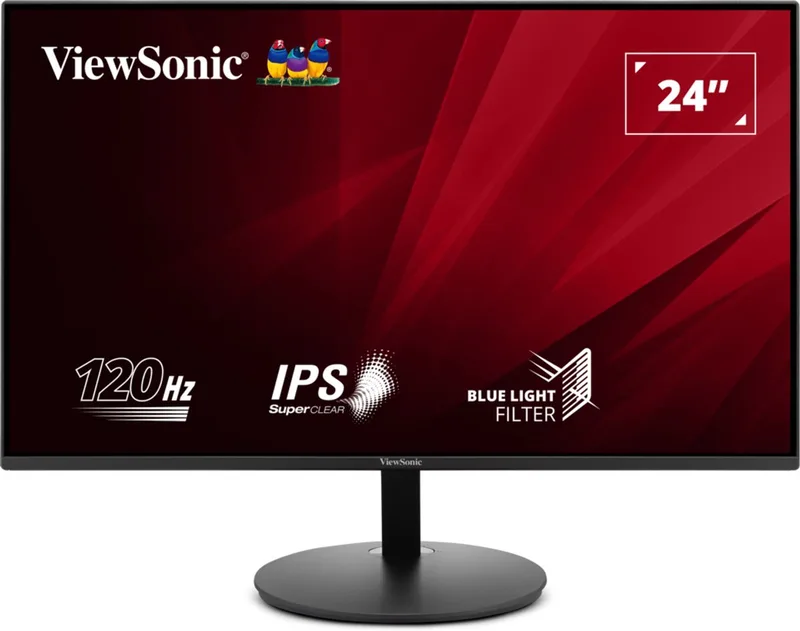Monitor 24 Inch Va24E1-H Ips Fhd 120Hz Hdmi Vga Voor Gaming Pc by ViewSonic, Black – cover