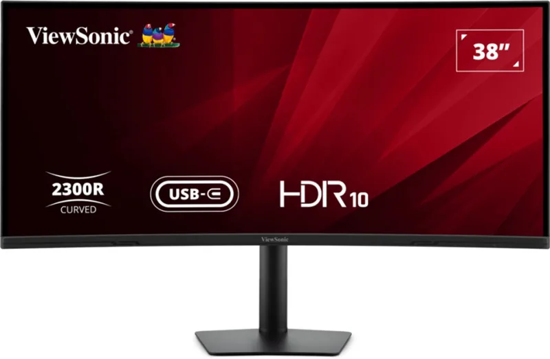 VA3820C computer monitor 96,5 cm (38") 3840 x 1600 Pixels Wide Quad HD+ LED Zwart van ViewSonic – cover