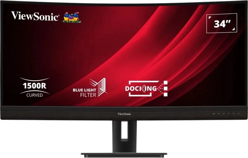VG3456C - Monitor - 34 inch - VA - 21:9 - LED van ViewSonic, Zwart, Zilver – cover