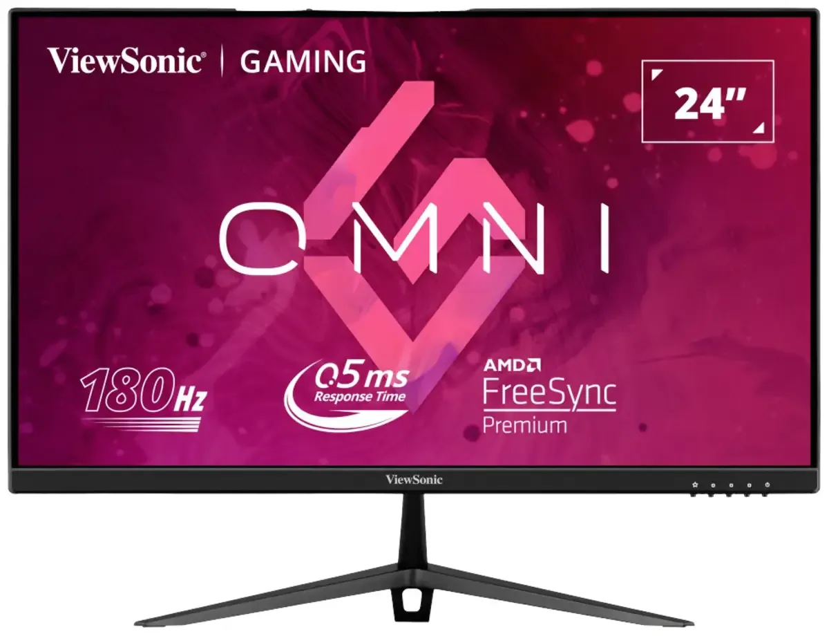 VX2428 Gaming monitor Energielabel E (A - G) 60.5 cm (23.8 inch) 1920 x 1080 Pixel 16:9 0.5 ms HDMI, DisplayPort IPS LED fra ViewSonic, Sort – cover