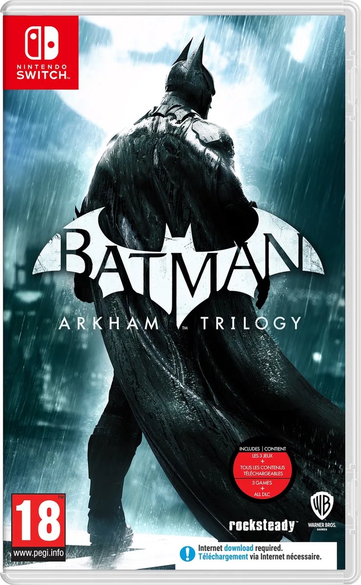 Batman: Arkham Trilogy van Warner Bros. Games, Nintendo Switch – cover