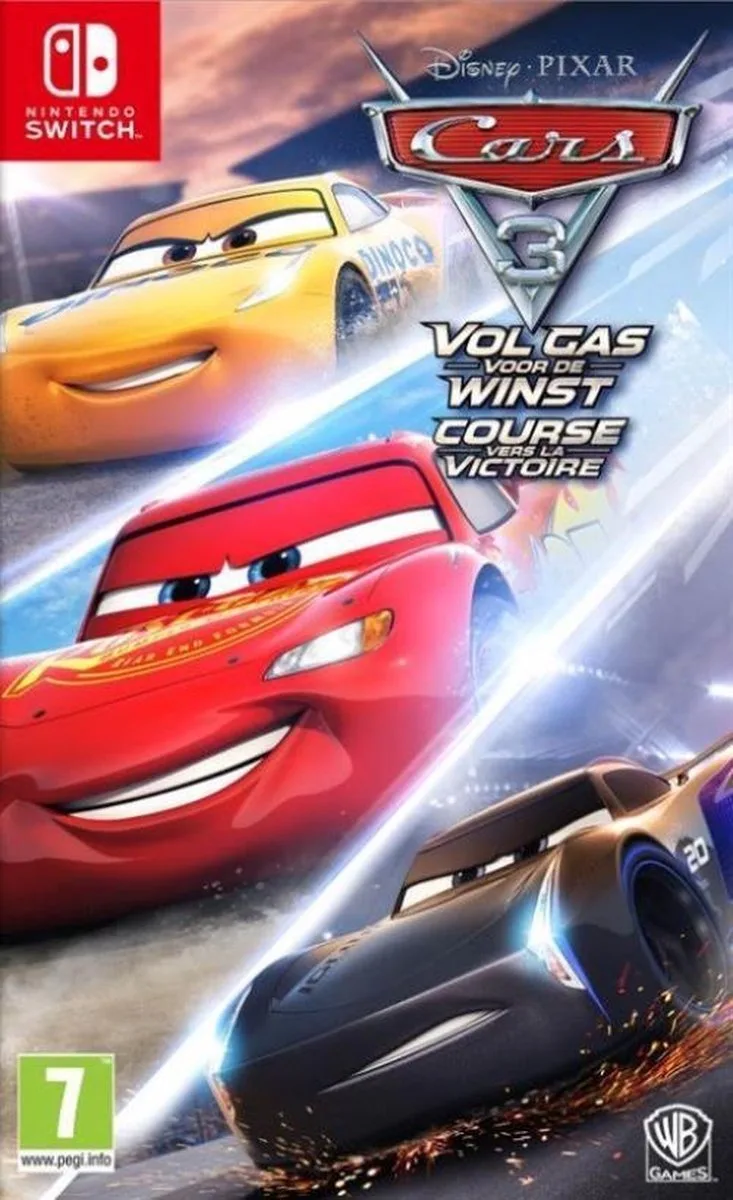 Cars 3 : Course Vers la Victoire från Warner Bros. Games, Nintendo Switch – omslag