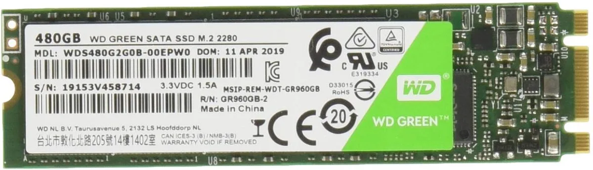 Green SSD M.2 - 480 GB by Western Digital – cover