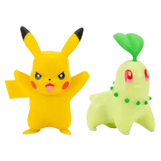 Pokemon Battle Figure Pack - Pikachu & Chikorita van Wicked Cool Toys – cover 2 van 2