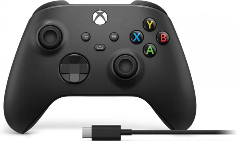 Draadloze Controller - Zwart - Inclusief USB C kabel van Xbox, Zwart + USB C – cover
