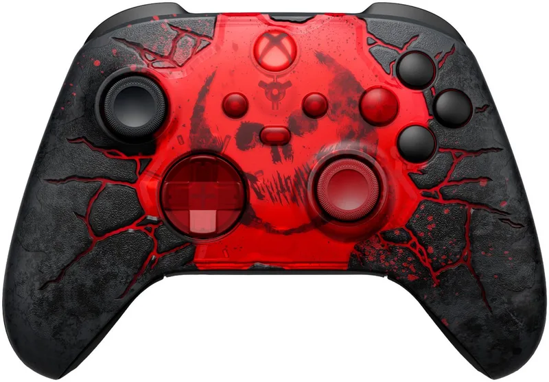 Gears of War: E-Day Limited Edition Xbox-Controller de Xbox, Rouge, Noir – jaquette