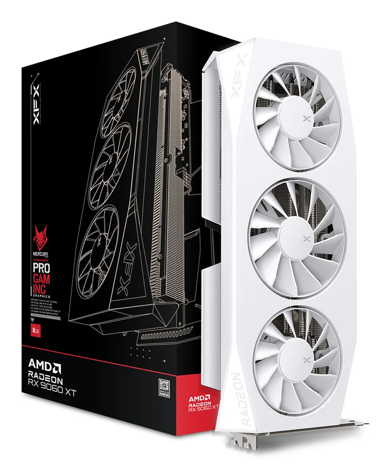 Mercury AMD Radeon RX 9060 XT OC White Gaming Edition - Videokaart van XFX – cover