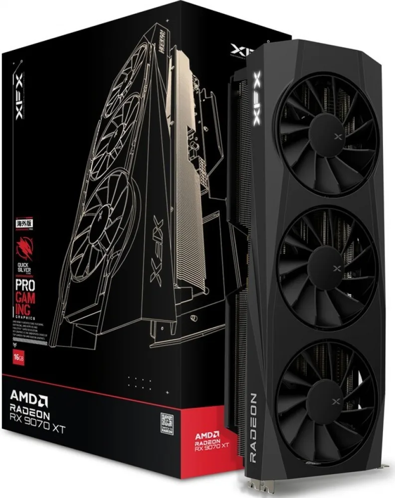 Quicksilver AMD Radeon RX 9070 XT Gaming Edition - Videokaart by XFX – cover