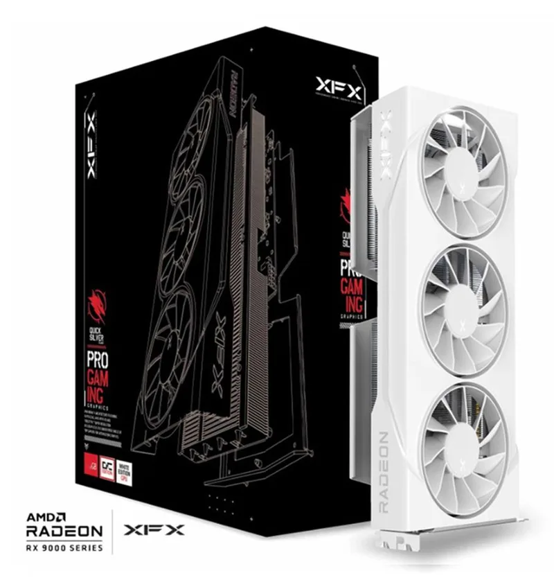 Swift AMD Radeon RX 9060 XT OC White Triple Fan Gaming Edition - Videokaart van XFX – cover