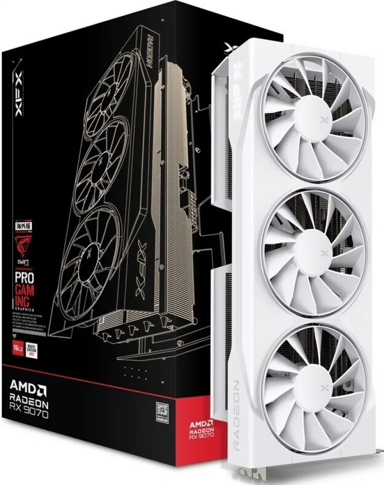 SWIFT AMD Radeon RX 9070 White Triple Fan Gaming Edition - Videokaart van XFX – cover