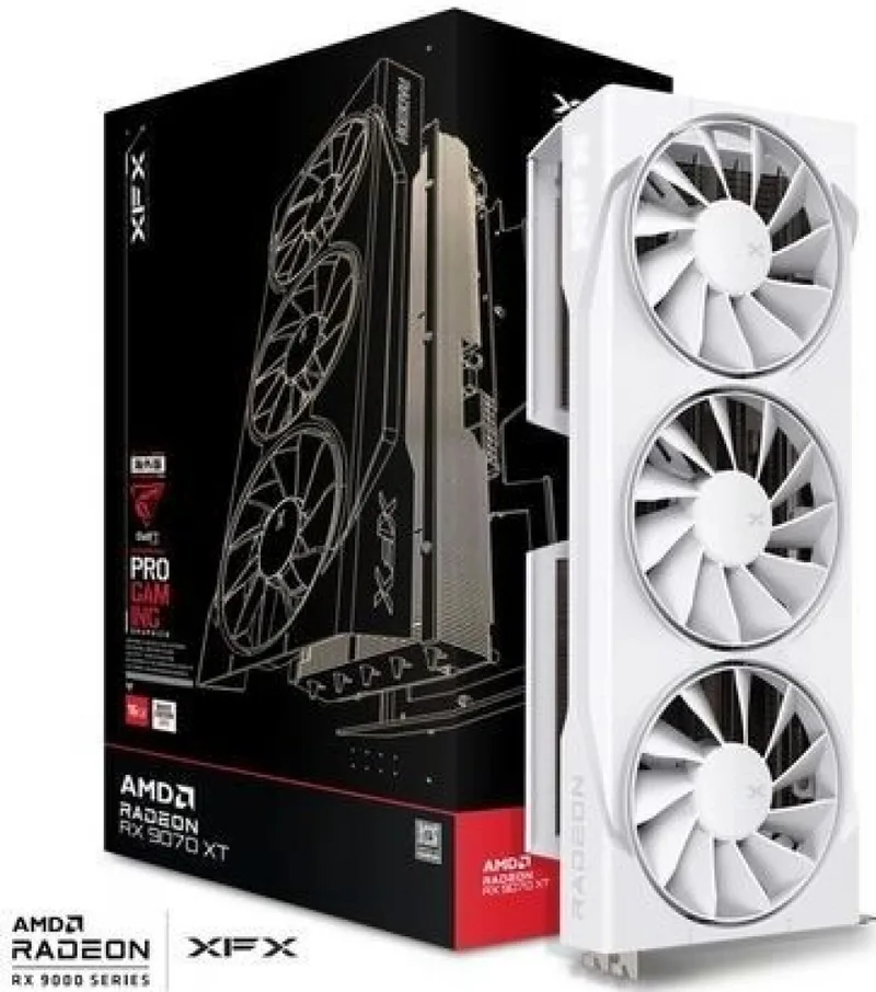 Swift AMD Radeon RX 9070 XT White Triple Fan Gaming Edition - Videokaart van XFX – cover