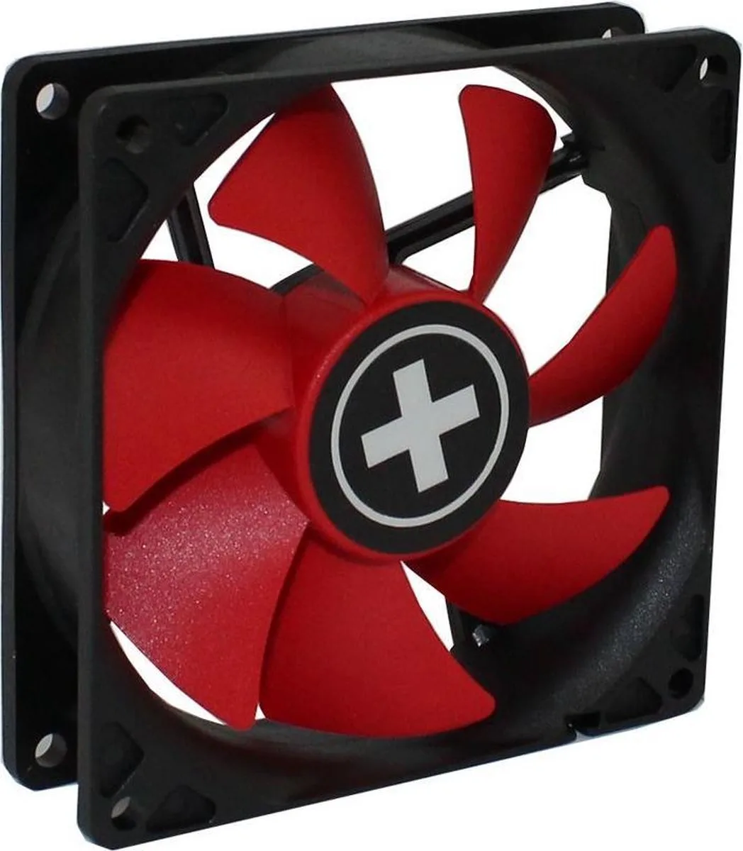 Performance C ventilator (case fan) voor in de PC met hydrolager en PWM - 92 x 92 x 25 mm från Xilence, Svart, Röd – omslag