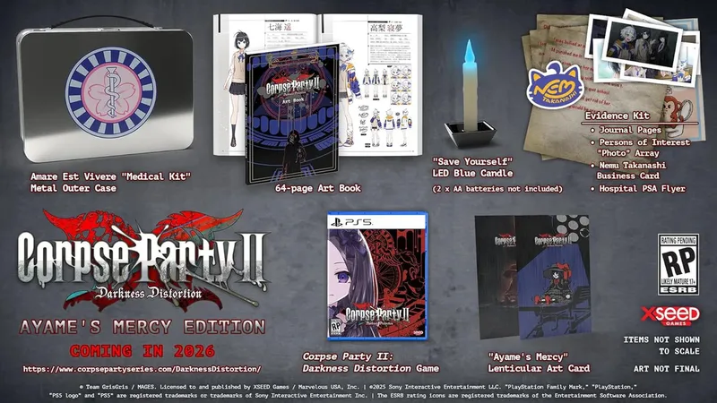 Corpse Party II: Darkness Distortion Ayame's Mercy Edition van Xseed Games, PS5 – cover