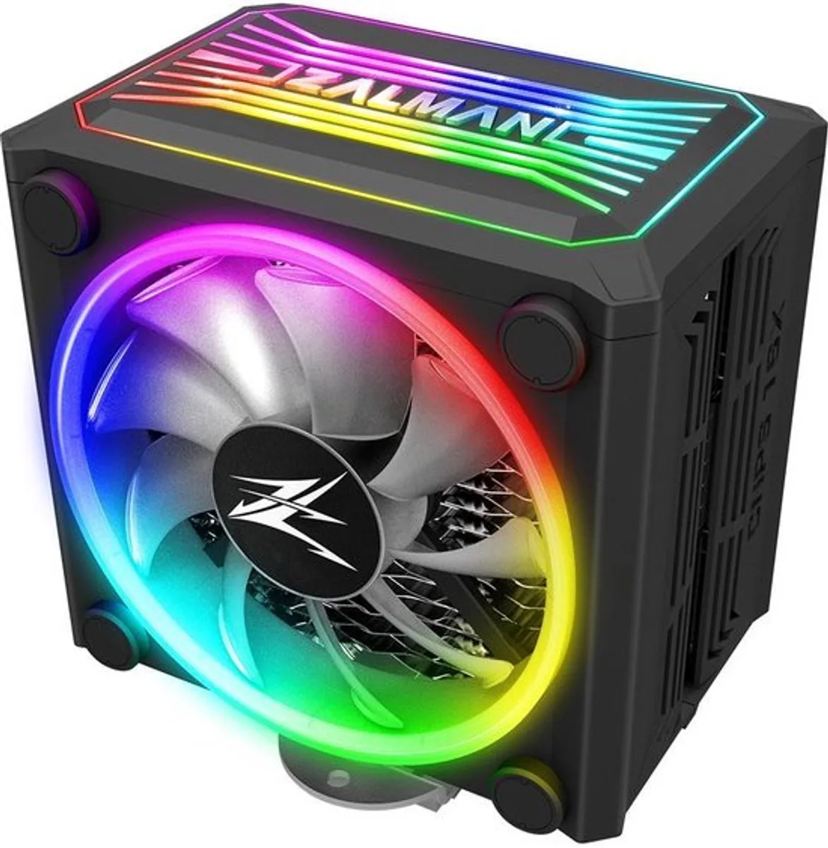 CNPS16X Black - CPU Koeler - Dual 120mm ARGB Ventilatoren - 4 Heatpipes - 150W TDP van Zalman, Zwart – cover