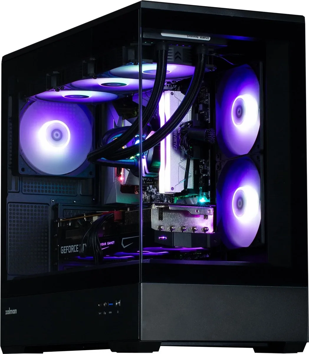 P30 Black Midi Tower van Zalman, Zwart – cover