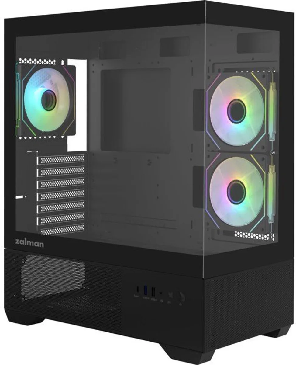 PC-behuizing zonder voeding van Zalman, Zwart – cover