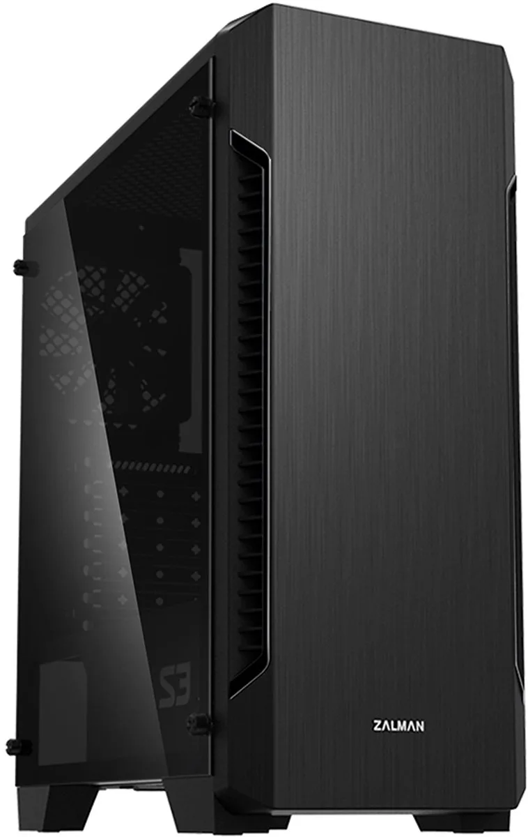 S3 TG computerbehuizing Midi Tower van Zalman, Zwart – cover