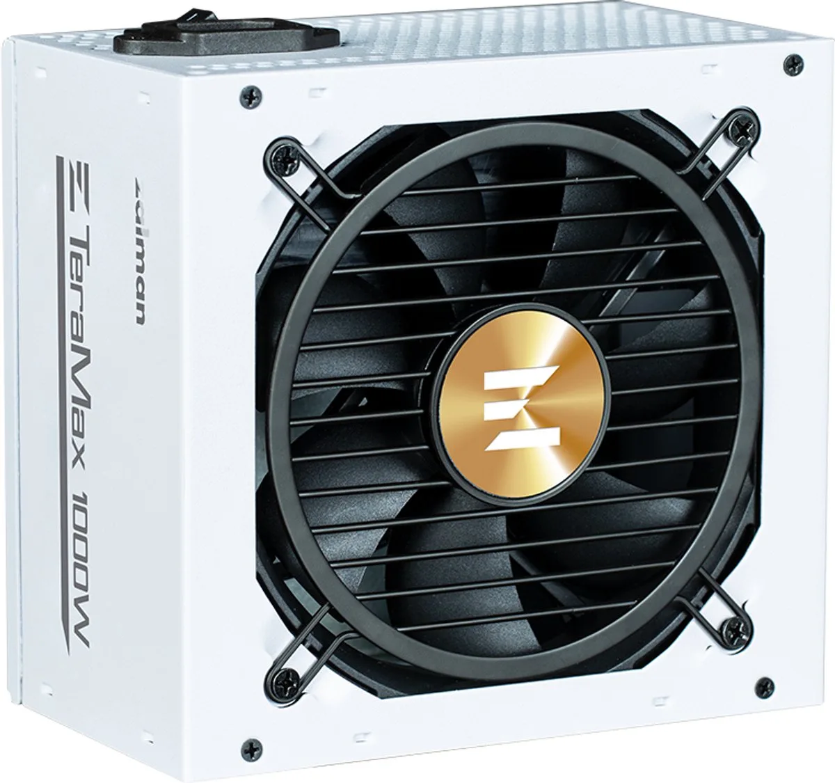 ZM1000-TMX2 TerraMax II White 80 Plus Gold PSU 1000W Full-modular ATX 3.0 PCIe 5.0, 12VHPWR, APFC, Single rail, DC-to-DC, 120mm fan FDB bearing van Zalman, Wit – cover