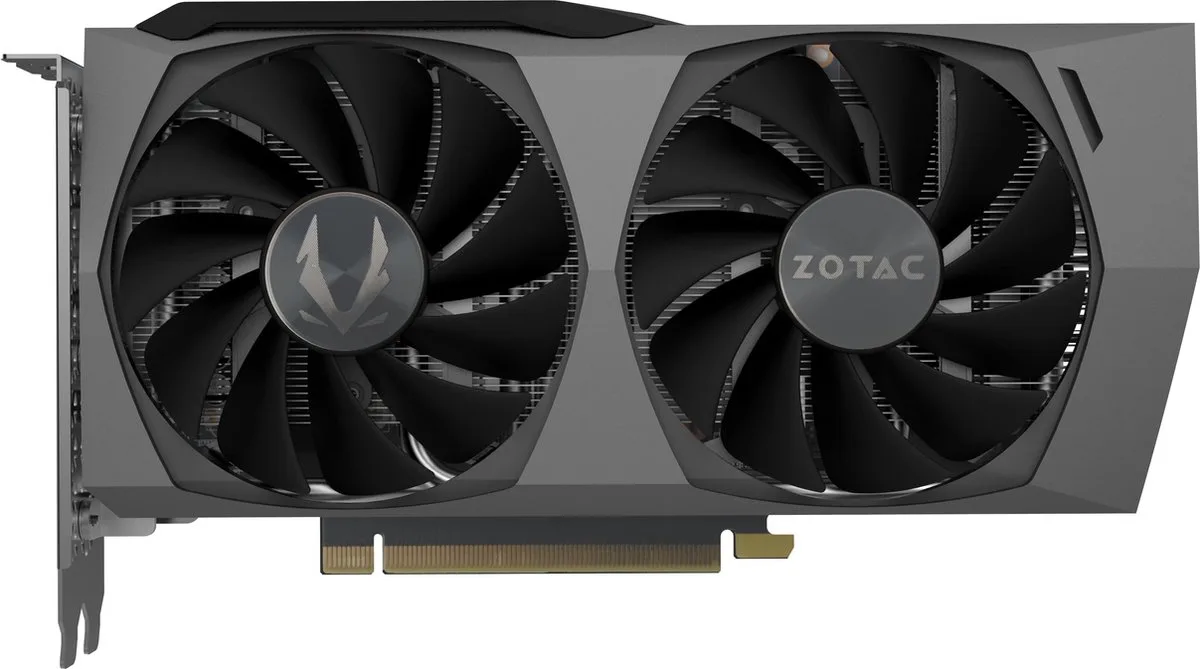 GeForce RTX 3060 Ti Twin Edge OC 8GB LHR - Videokaart från Zotac, Grå – omslag