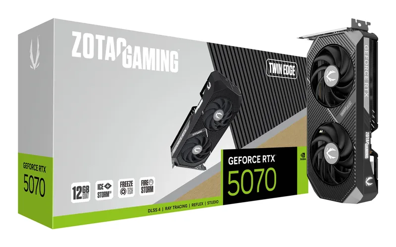 GeForce RTX 5070 Twin Edge - Videokaart van Zotac – cover