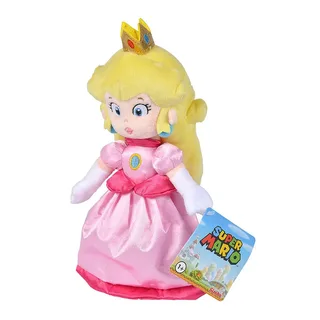 Super Mario Pluche - Princess Peach (27 cm) van Simba Toys – cover 2 van 2